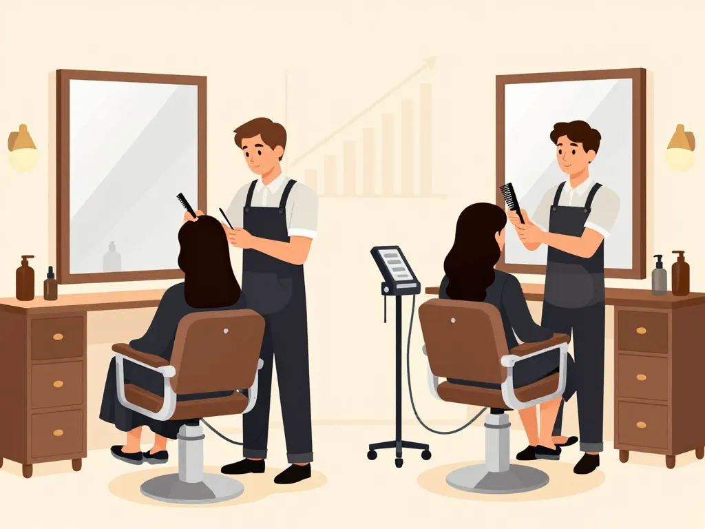 salaire des coiffeurs illustration salon modeste luxe France