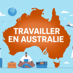 travailler en australie illustration vectorielle moderne