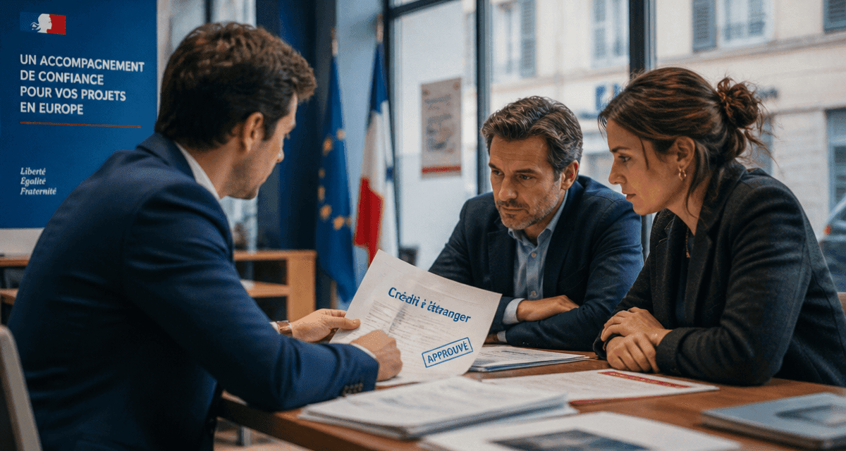quelle banque étrangère prête aux français en agence bancaire européenne