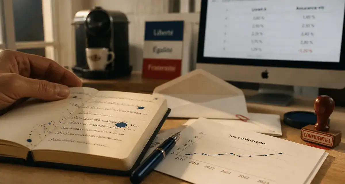 Épargne moyenne en France : taux d’épargne en carnet et graphique