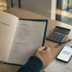 Changer de banque avec pret en cours : dossier de prêt immobilier sur bureau