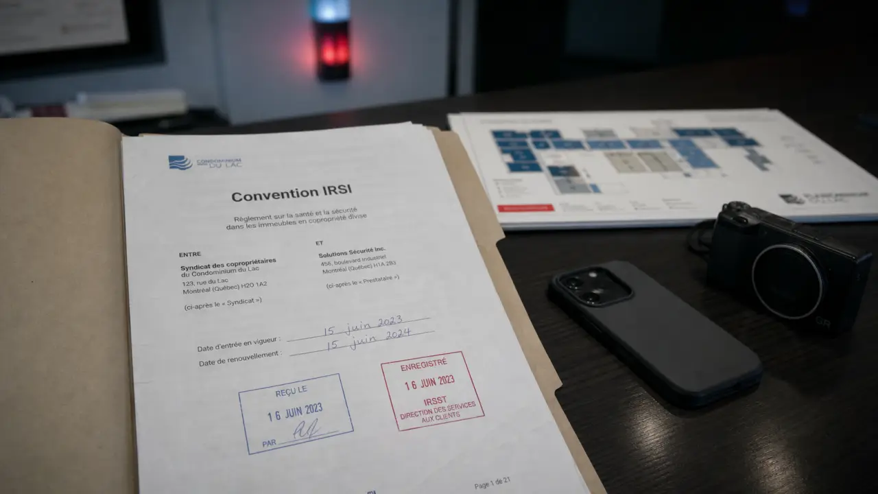 Convention IRSI PDF pour copropriété, dossier syndic et documents