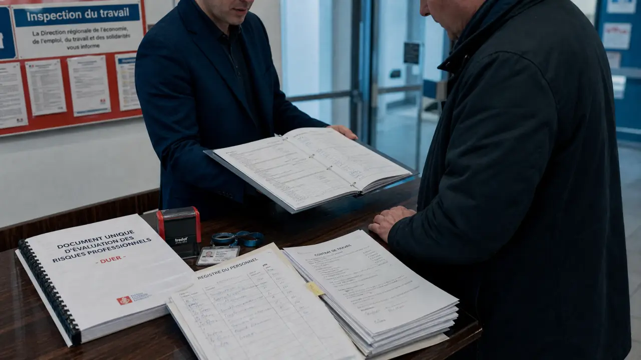 Visite surprise inspection du travail : documents RH face à l’agent