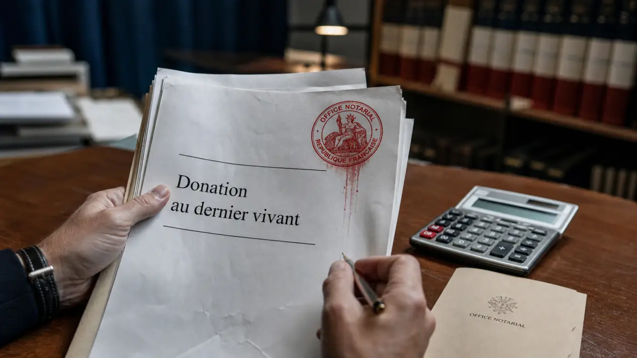 Donation au dernier vivant prix 125 € d’enregistrement et frais de notaire