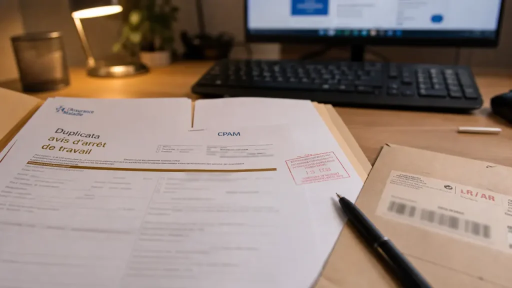 Duplicata d’arrêt de travail : médecin, CPAM, employeur, qui fait quoi ?