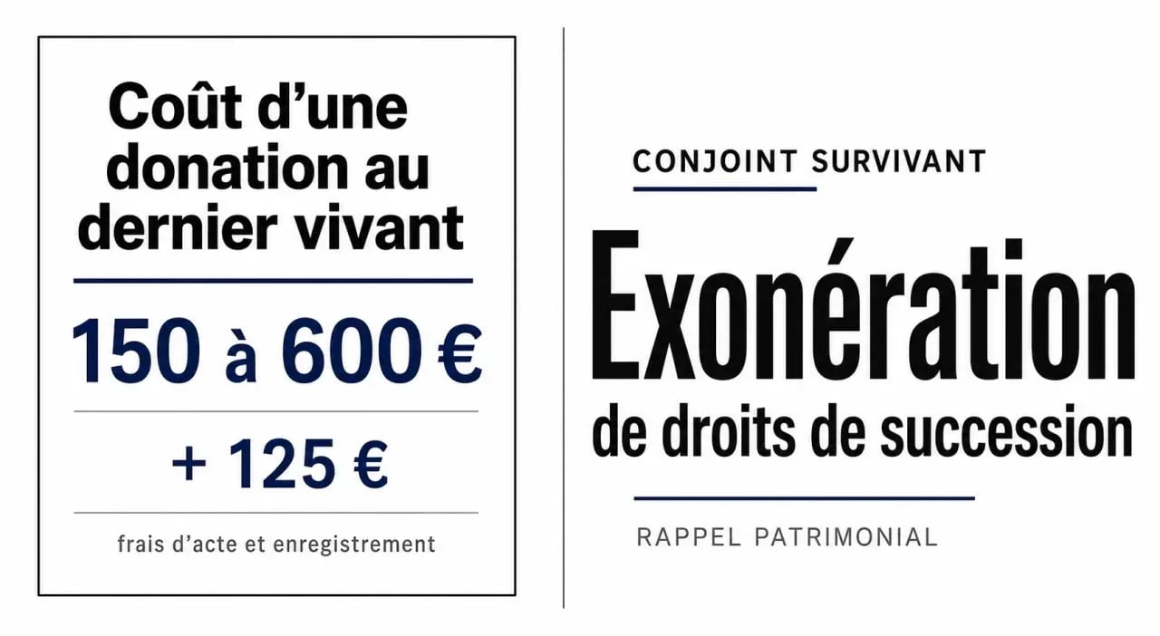 Donation au dernier vivant prix : répartition des frais de notaire et des droits d'enregistrement