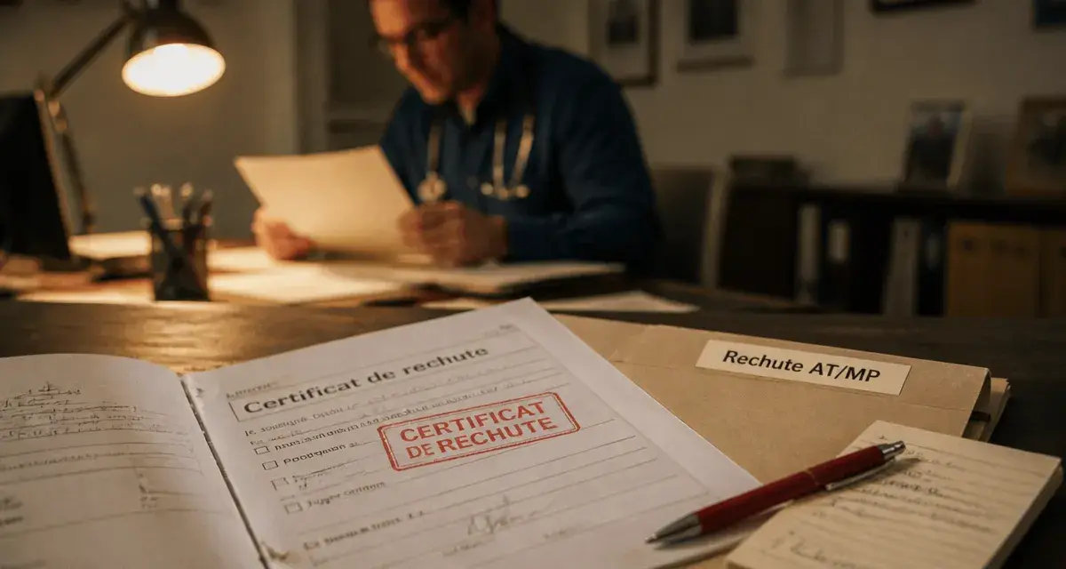 Révision taux IPP après rechute, certificat médical AT/MP sur dossier