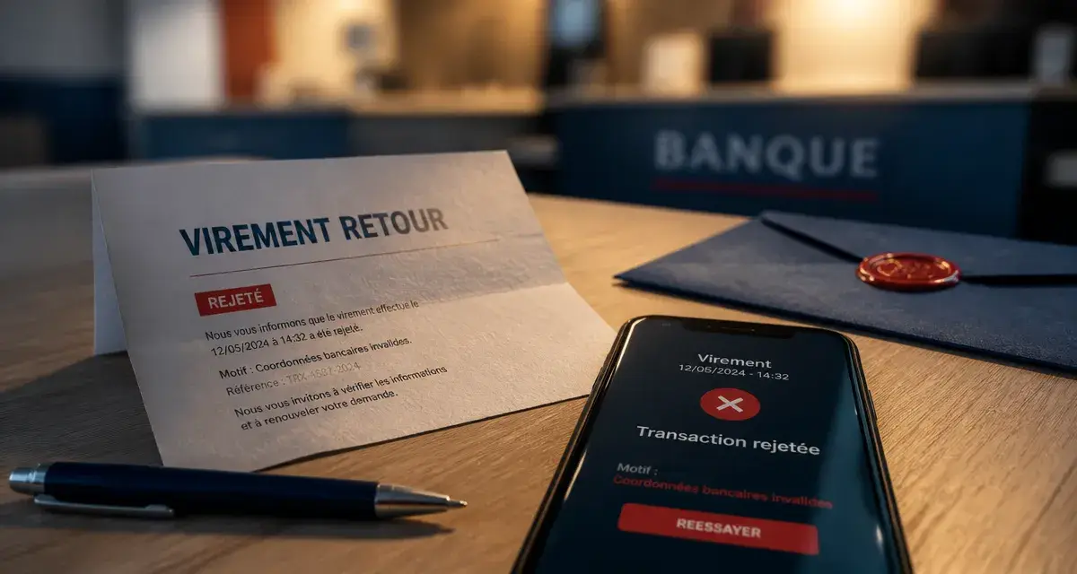 Délai retour virement compte clôturé : rejet de transaction