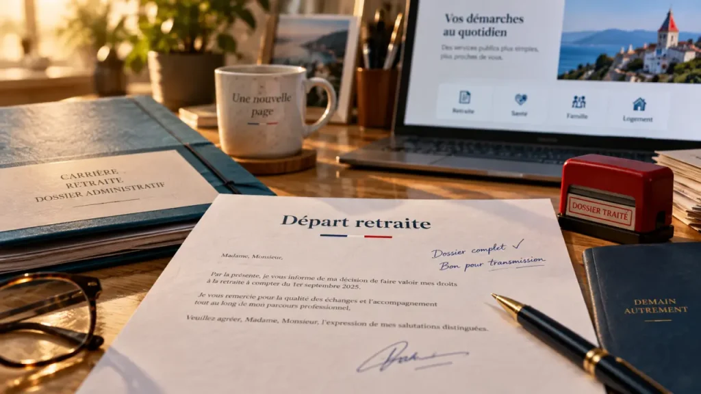 Modèle de lettre de demande de retraite dans la fonction publique : la date qui sécurise votre départ