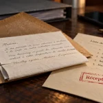 Modèle de lettre au procureur de la République, enveloppe et lettre avec tampon de réception