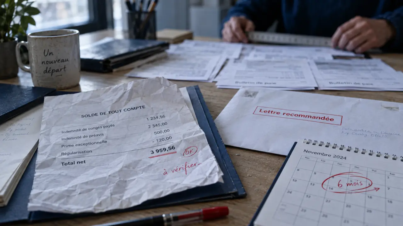 Solde de tout compte contestation : délai de 6 mois à respecter