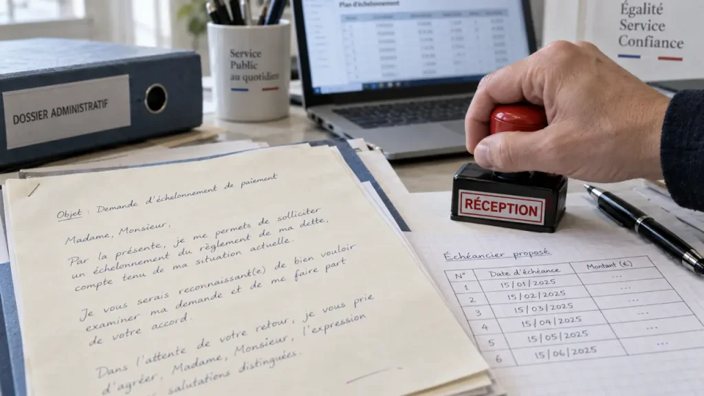 Demandez un échelonnement de paiement avec ce modèle et un accord écrit