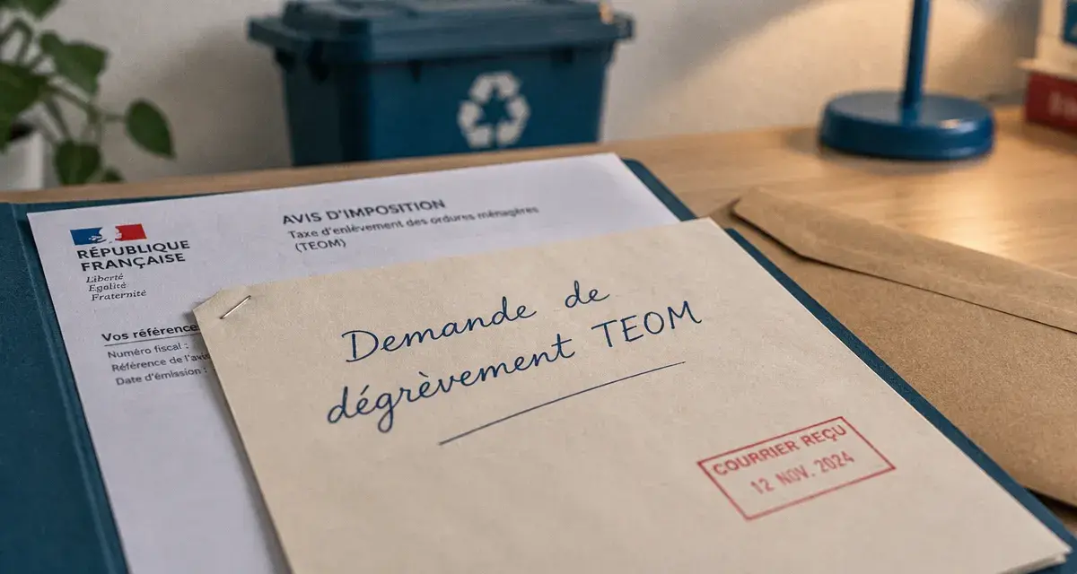 Modèle lettre demande exonération taxe ordures ménagères TEOM