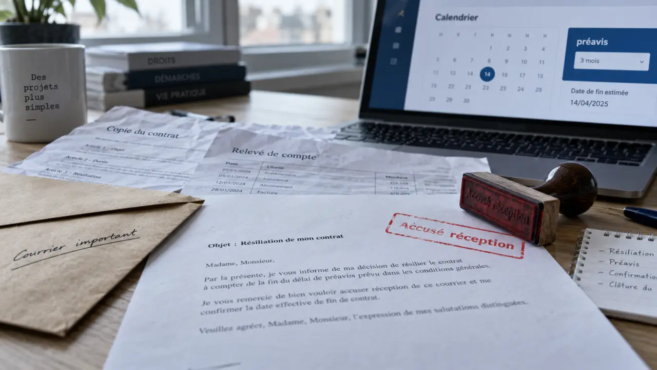 Modèle de lettre de résiliation d'abonnement : préavis oublié pour éviter prélèvements